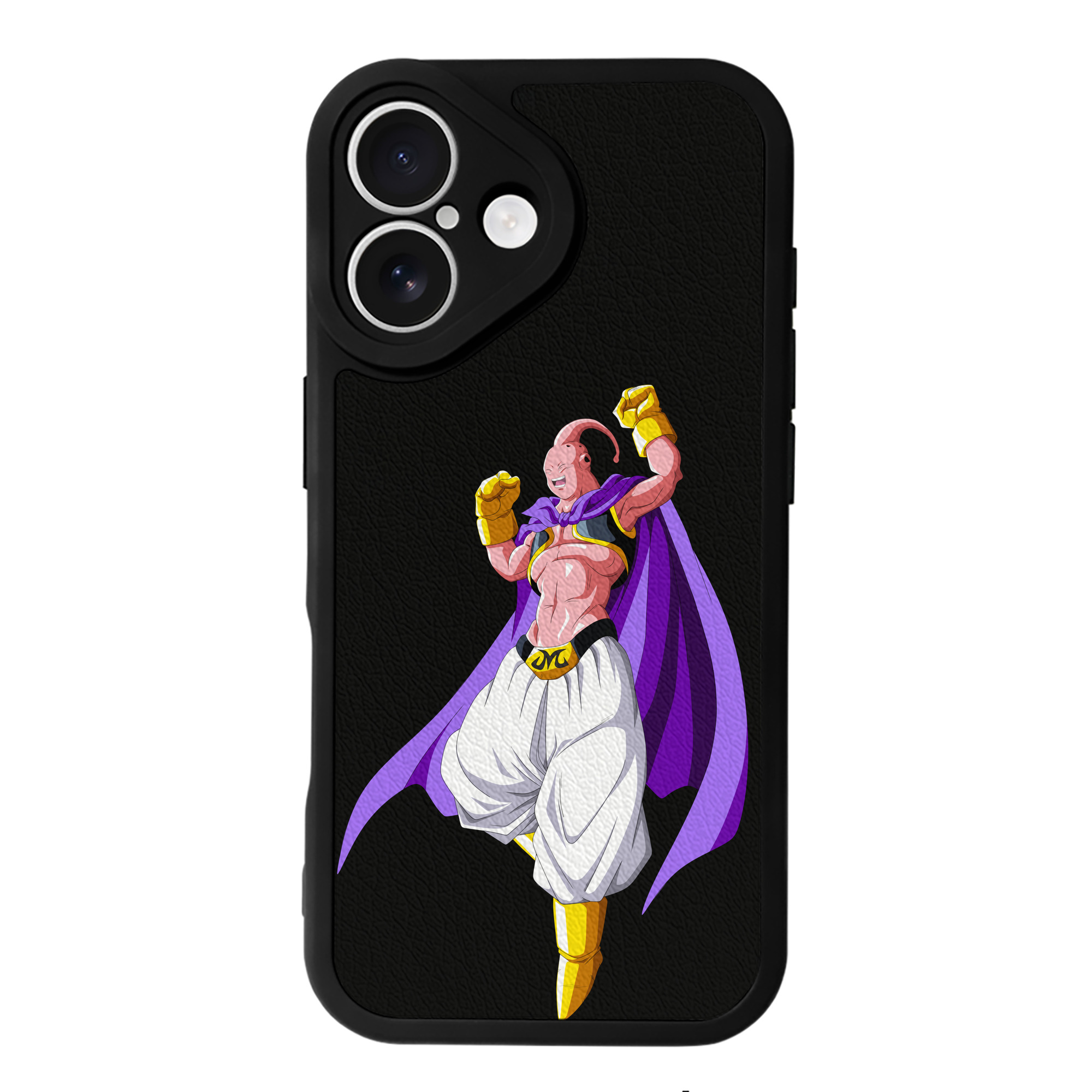 （画像用） ドラゴンボール 魔人ブウ DRAGON BALL Majin Buu 【iPhone 16シリーズ対応】シリコンスマホケース（レザー調） 材質：シリコン